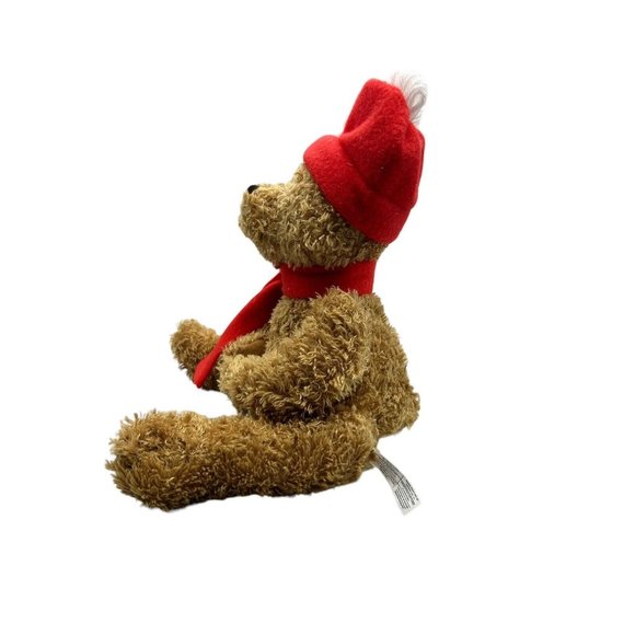 American Greeting Christmas Bear Puppet Card Holder 13" Soft Plush Animal - Picture 7 of 10